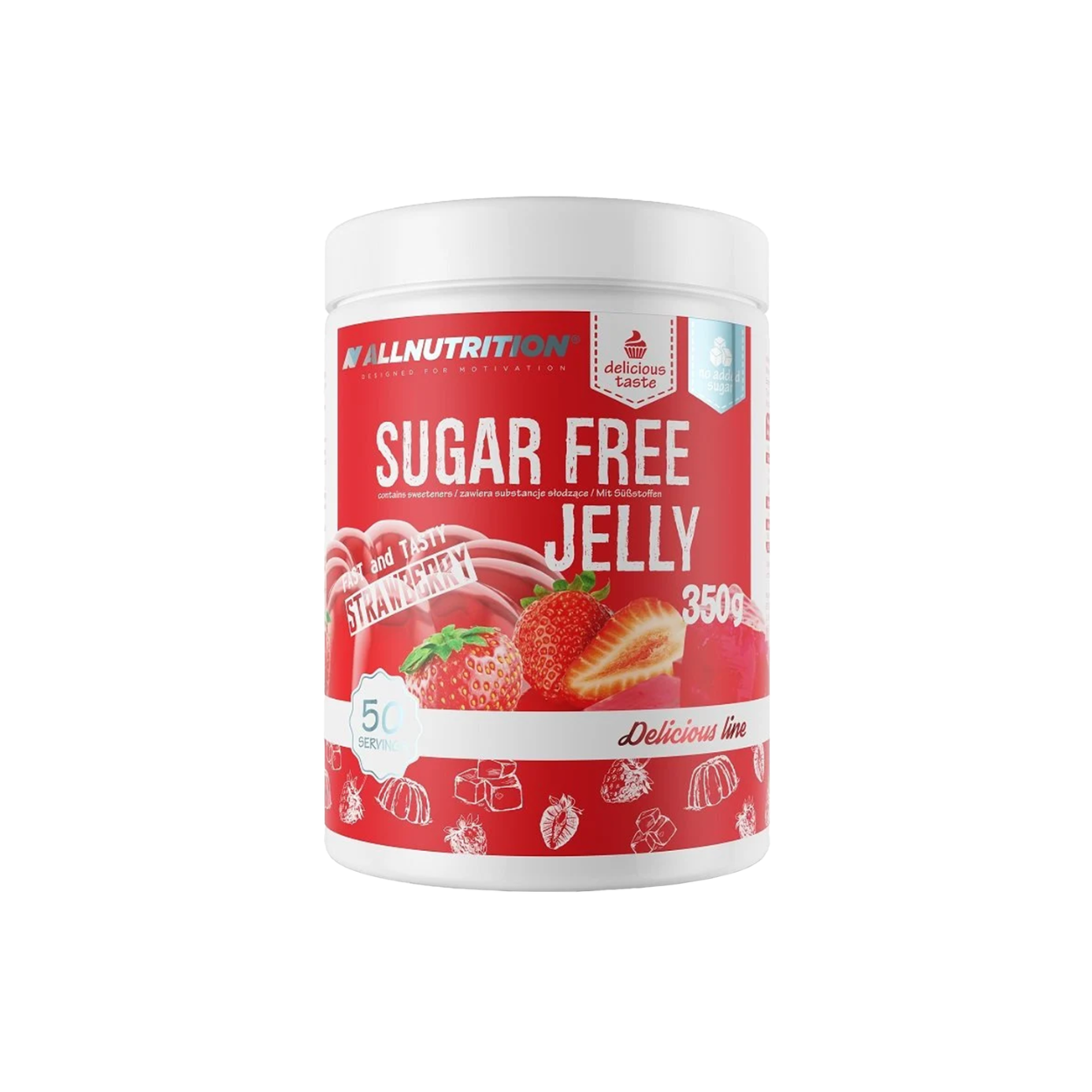 Allnutrition Delicious Line Sugar Free Jelly Strawberry (350g)