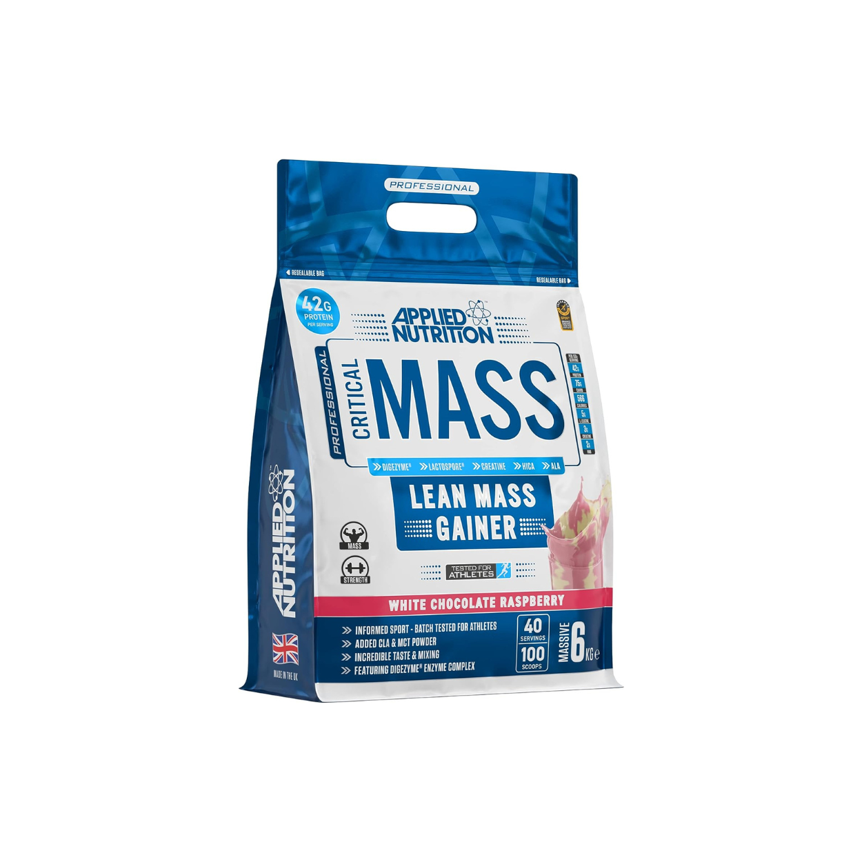 Applied Nutrition Critical Mass Gainer White Chocolate Raspberry
