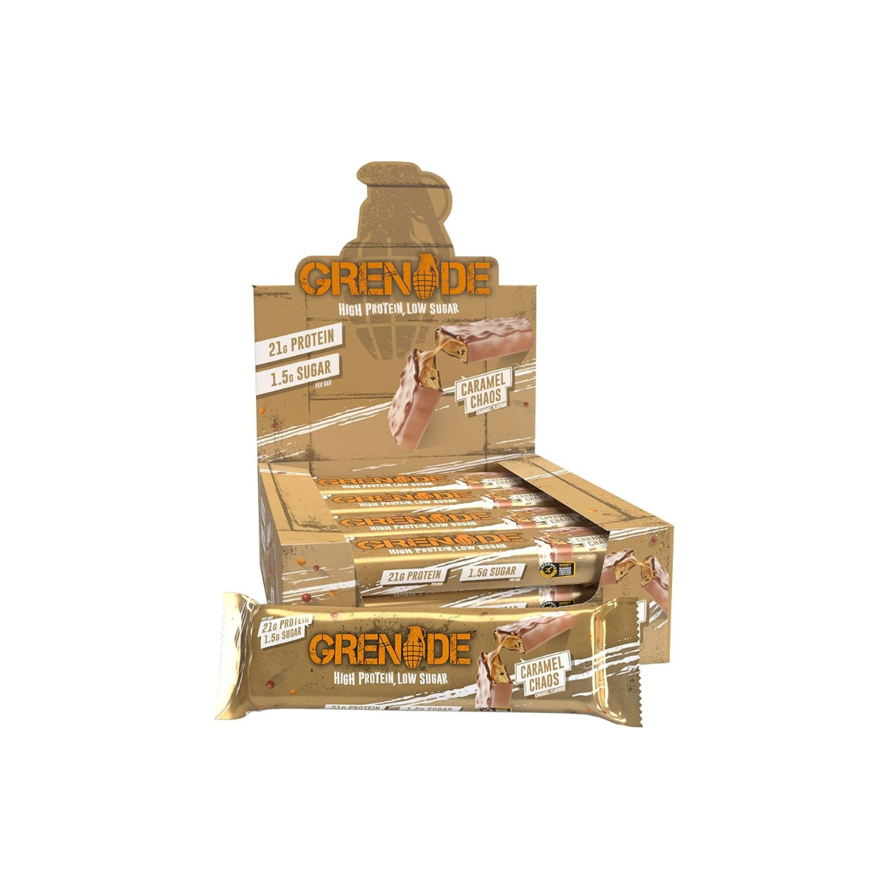 Grenade Proteinbar Caramel Chaos (1-12x60g)