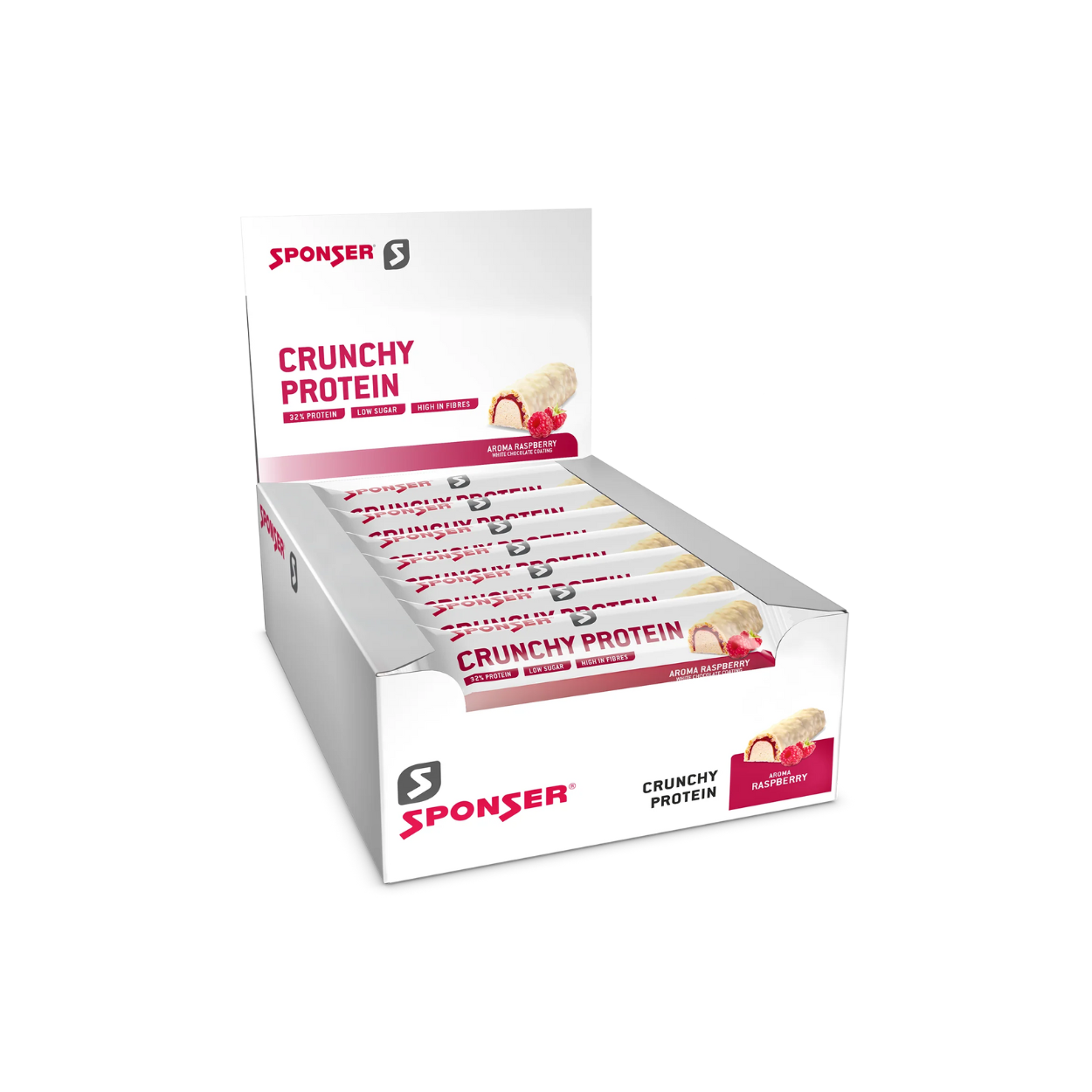Sponser Crunchy Protein Riegel Raspberry (1-12x50g)