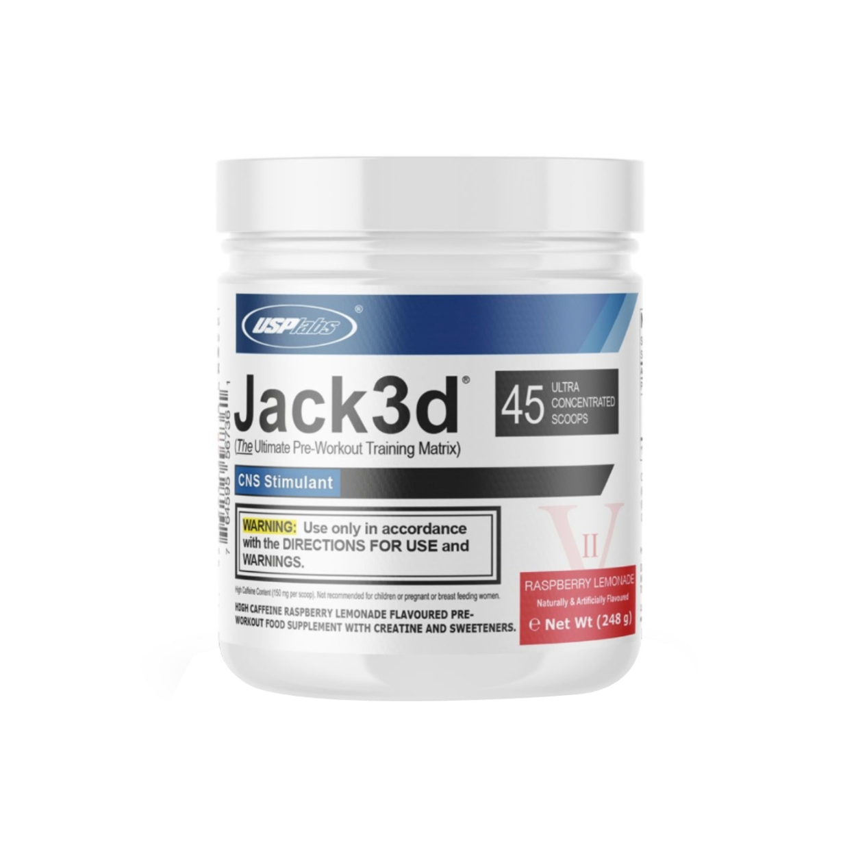 USP Labs Jack3D Pre Workout Raspberry Lemonade (248g Dose)