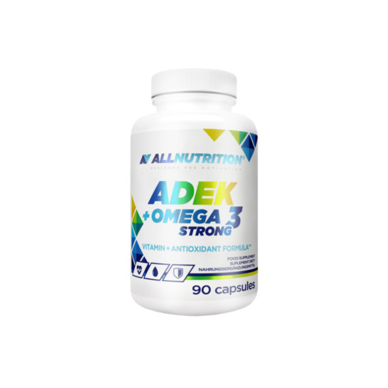 Allnutrition Adek + Omega 3 Strong (90 Kapseln)