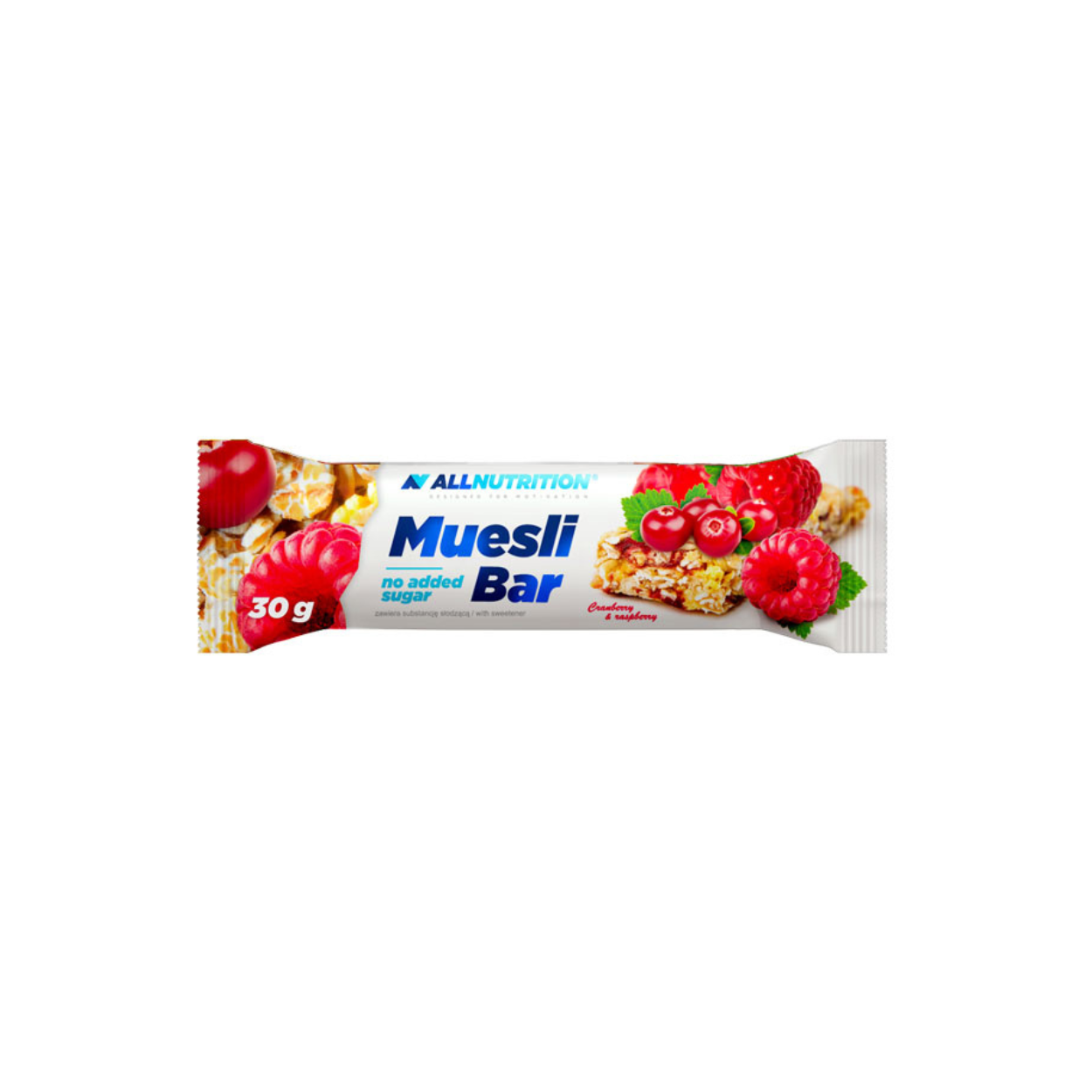 Allnutrition Muesli Bar Cranberry & Raspberry (1-28x30g)