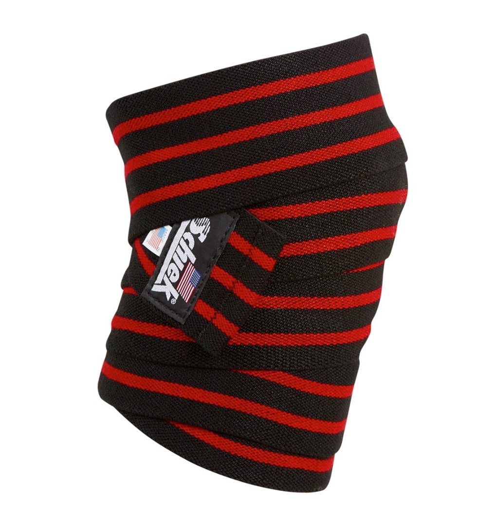 Schiek Black Line Knee Wraps with Velcro (Modell 1178B)