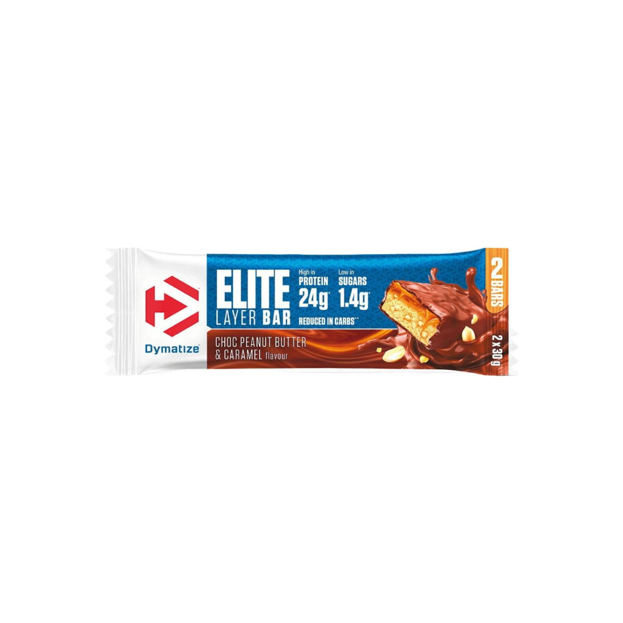 Dymatize Elite Layer Riegel Choc Peanut Butter & Caramel (1-18x60g)