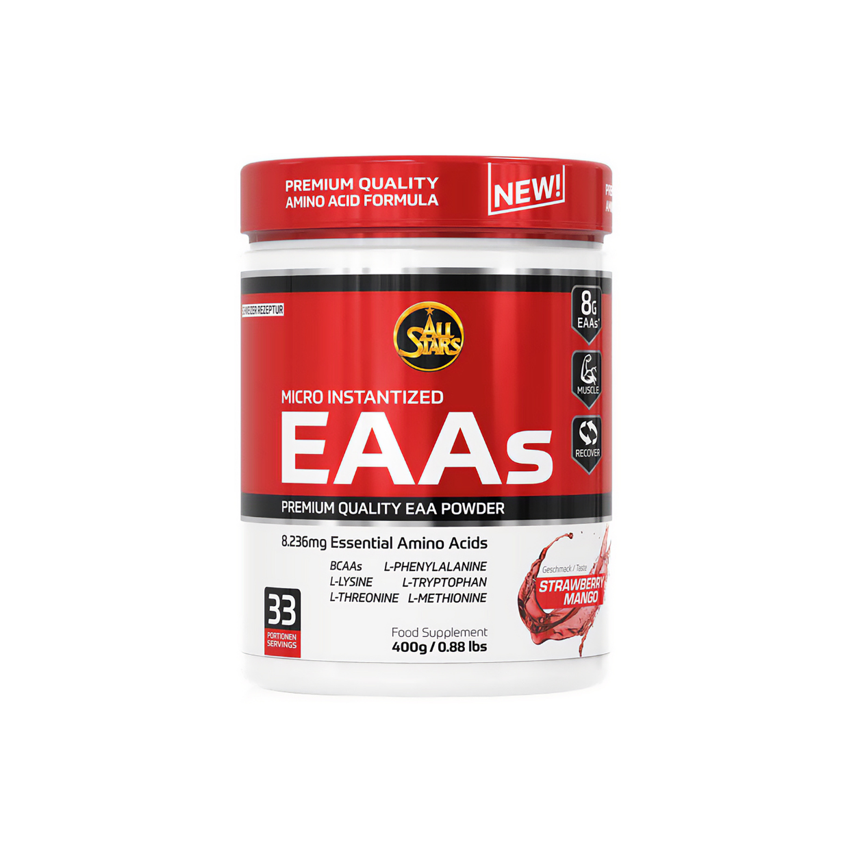All Stars EAAS Powder Strawberry Mango (420g Dose)