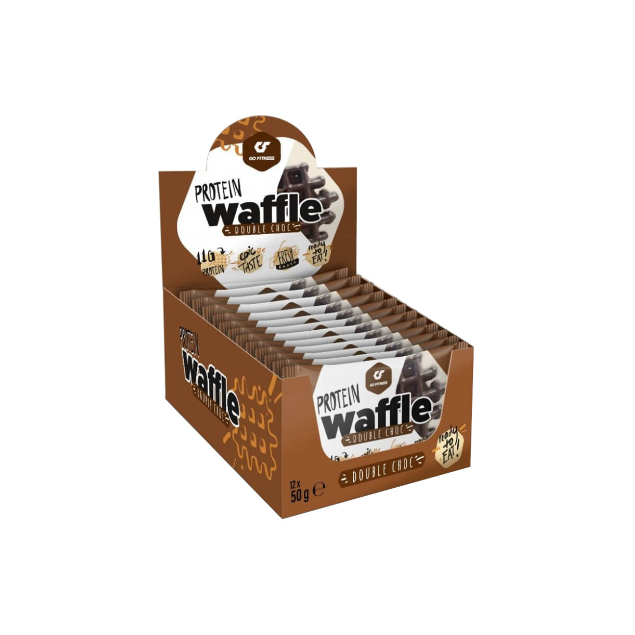 Go Fitness Protein Waffle Double Chocolat (1-12x50g)