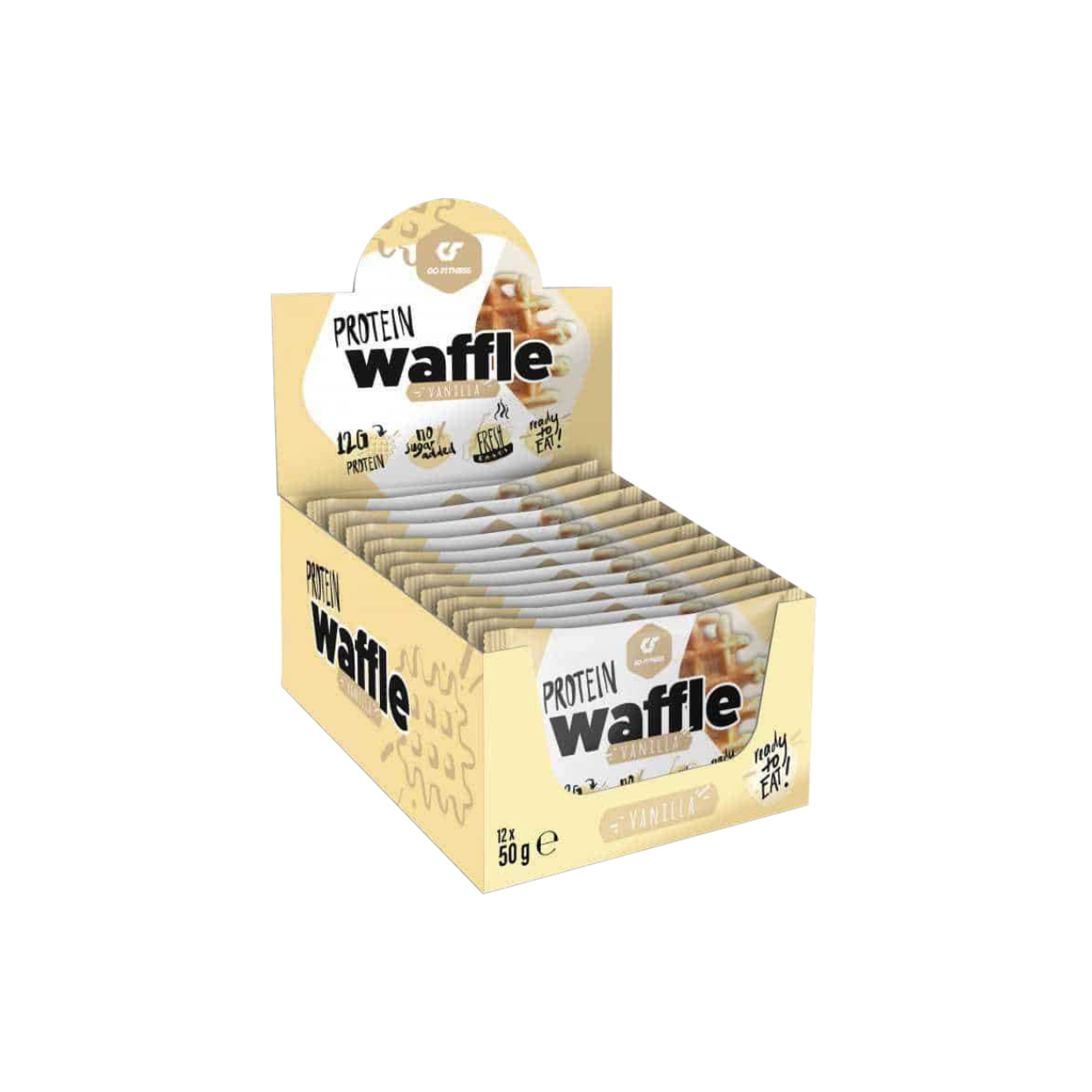 Go Fitness Protein Waffle Vanilla (1-12x50g)