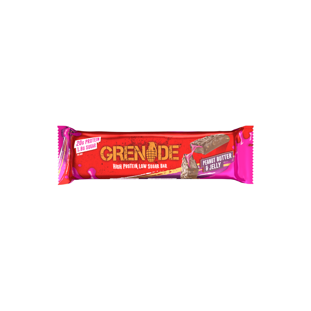 Grenade Proteinbar Peanutbutter & Jelly (1-12x60g)