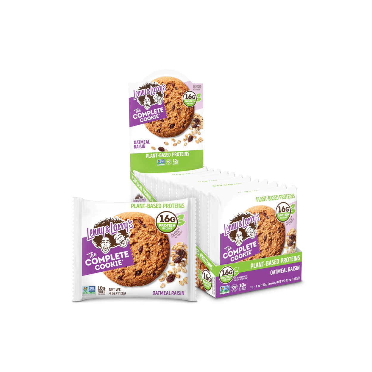 Lenny & Larrys The Complete Cookie Oatmeal Raisin (1-12x113g)