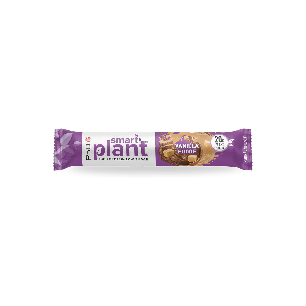 PhD Smart Bar Riegel Plant Vanilla Fudge (1-12x64g)