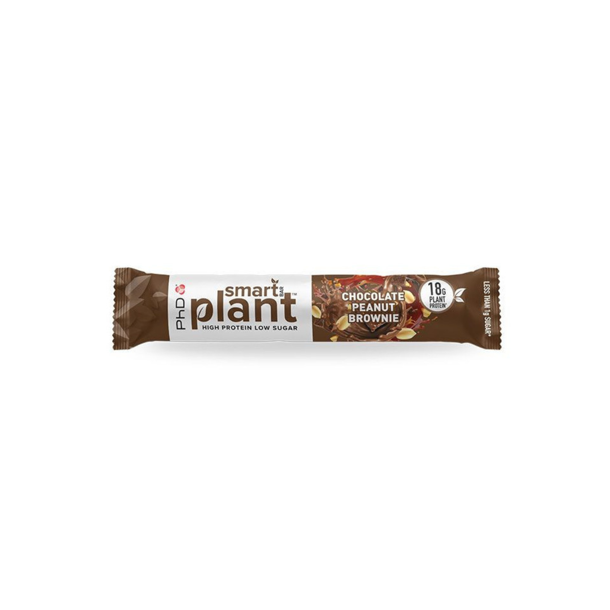 PhD Smart Bar Riegel Plant Choc Peanut Brownie (1-12x64g)