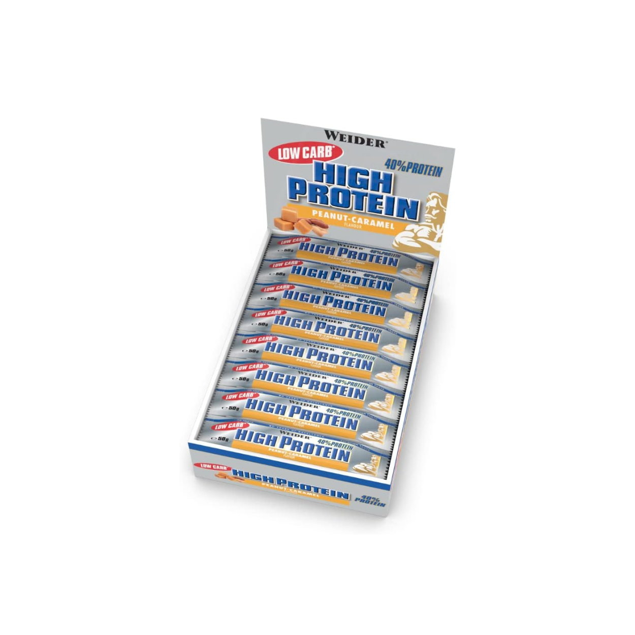 Weider High Protein Peanut Caramel Riegel (1-24x50g)
