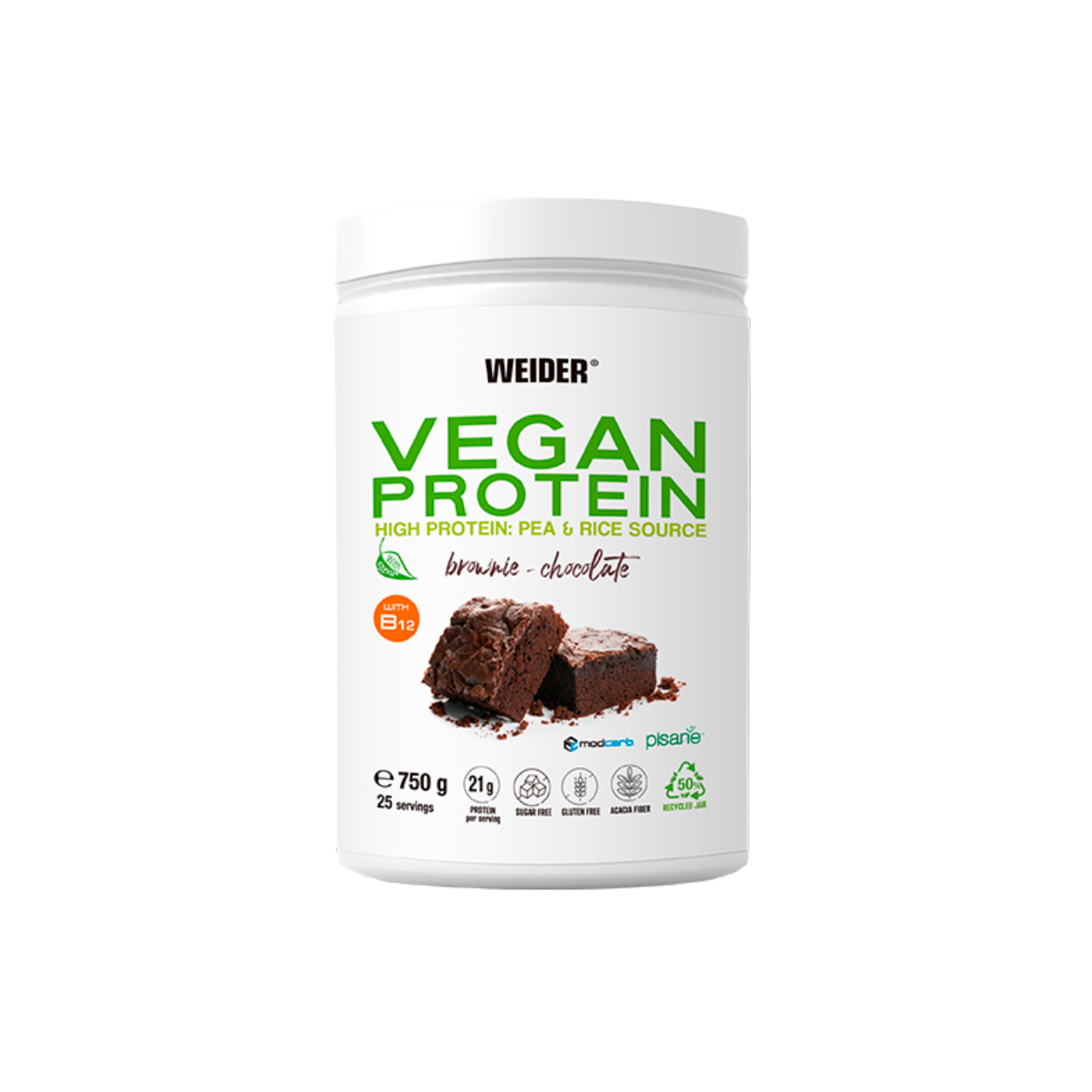 Weider Vegan Protein Brownie Chocolate (750g Dose)