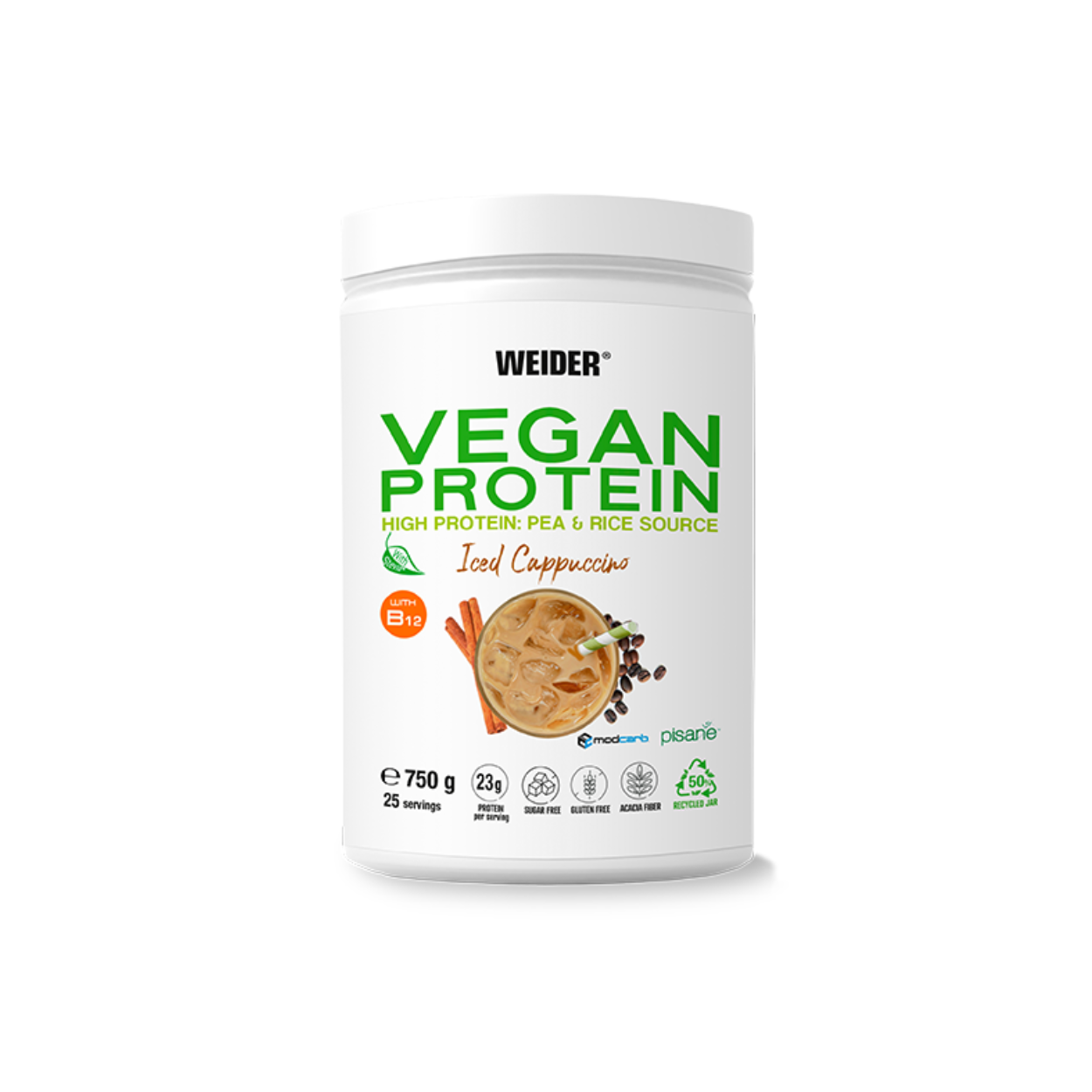 Weider Vegan Protein Iced Cappuccino (750g Dose)