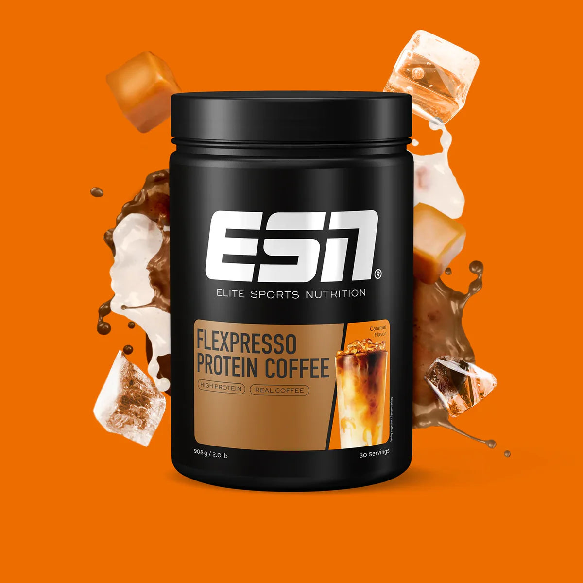 ESN Flexpresso Whey Protein+Real Coffee 908g Dose